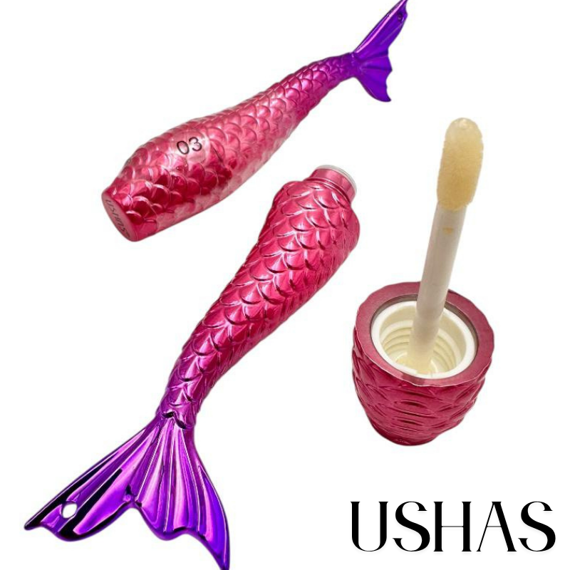 Shiny Lipgloss Ushas 03 in forma de coada de sirena cu luciu intens si efect hidratant – 11cm – BaoBao [2]