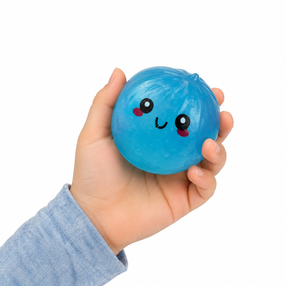 Squishy Dumpling Antistres 8,5 cm în Cutie Tip Bambus - Jucărie Moale pentru Copii, Model Aleatoriu [2]