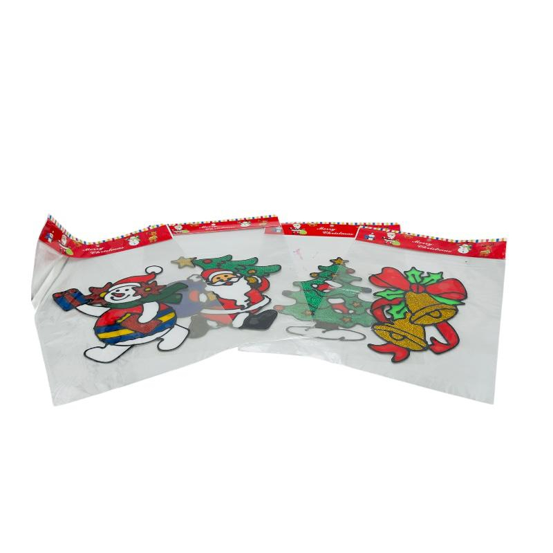 Sticker din silicon Craciun pentru geam/oglinda modele diverse, 35x27cm [1]