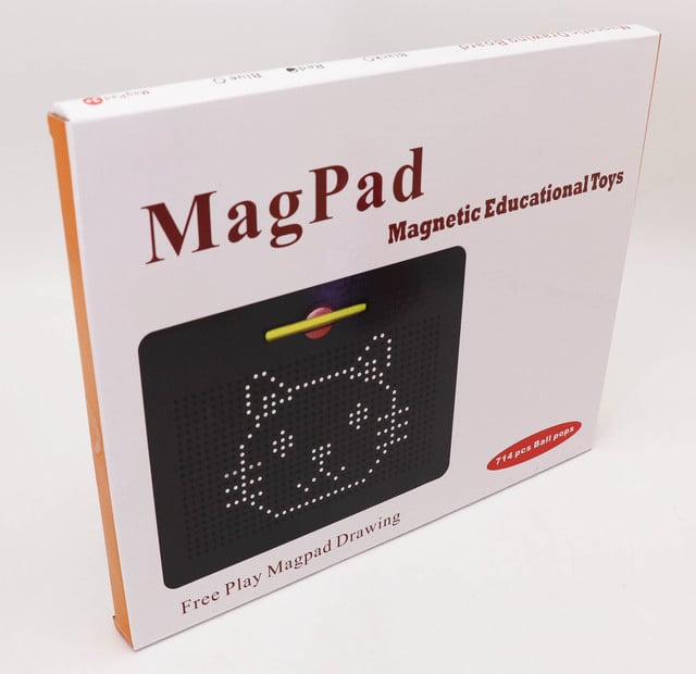 Tabla magnetica pentru desen cu bilute metalice, 714 piese, 32×26.5×2cm, +3ani,   [4]