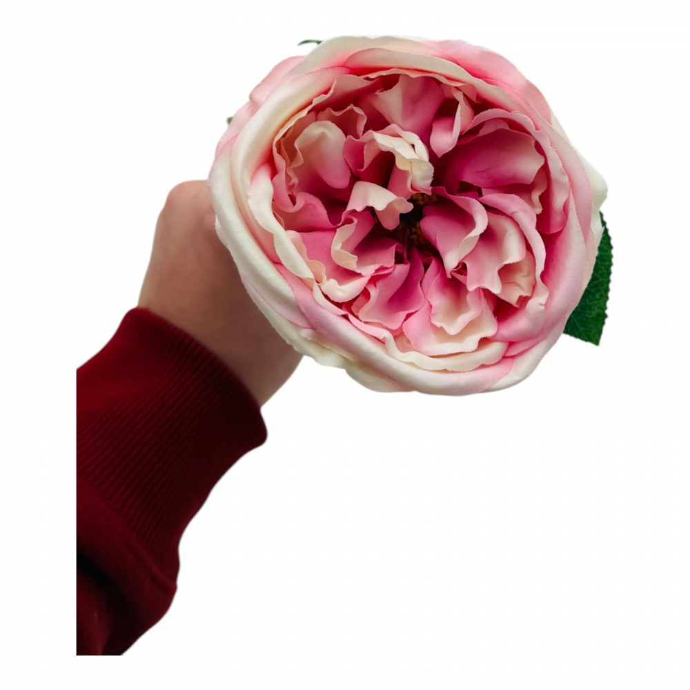 Trandafir Artificial deosebit, extra bogat, 52cm, roz pal [2]