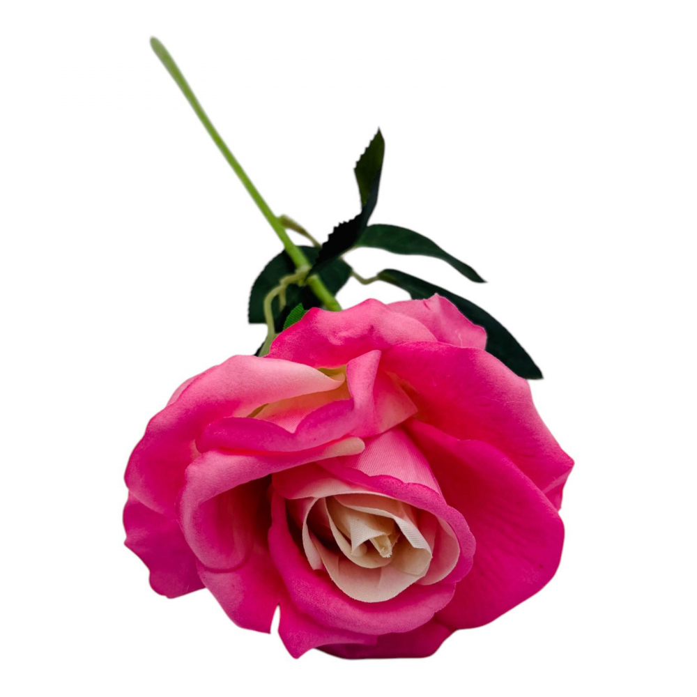 Trandafir elegant artificial, 51cm, calitate superioara, rose [2]