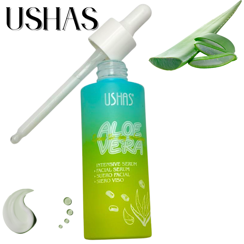 Ushas Aloe Vera Intensive Serum 50g – Serum Facial Calmarea si Hidratarea Tenului, BaoBao [1]