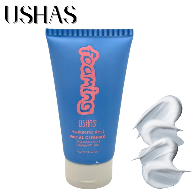 Ushas Cleanser cu Acid Hialuronic 120ml – Spuma Hidratanta pentru Fata, BaoBao [1]