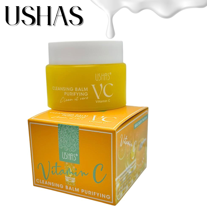 Ushas Cleansing Balm Clean to Zero – Balsam Demachiant Purificator cu Vitamina C si Formula Vegana, BaoBao [2]