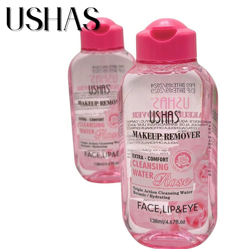 Ushas Cleansing Water cu Trandafiri 138ml – Demachiant Botanic Fata, Ochi si Buze, BaoBao [2]