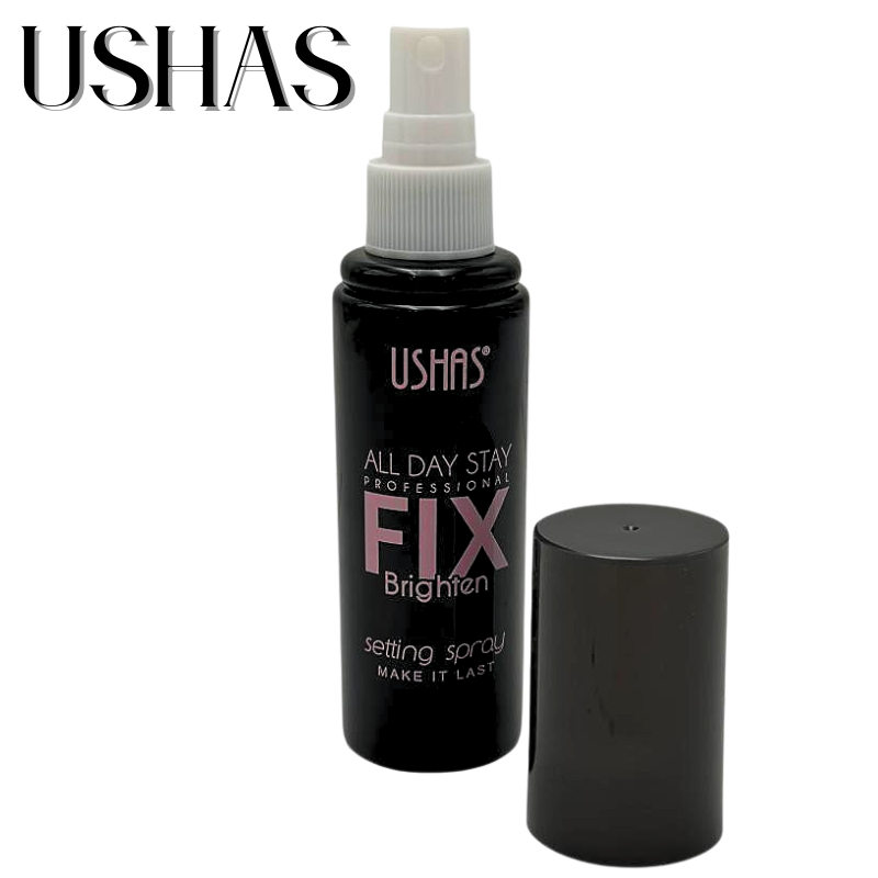 Ushas Fix Brighten Setting Spray 80ml – Spray Fixare Machiaj Profesional, BaoBao [2]