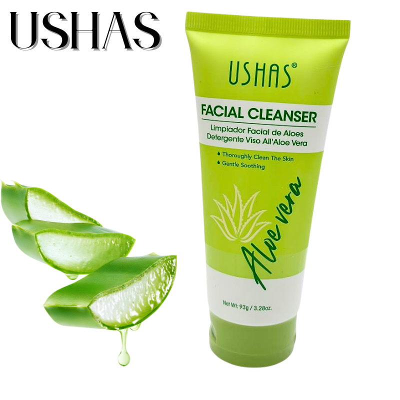 Ushas Gel Curatare Fata cu Aloe Vera 93g – Curatare Blanda si Calmare pentru Ten, BaoBao [2]