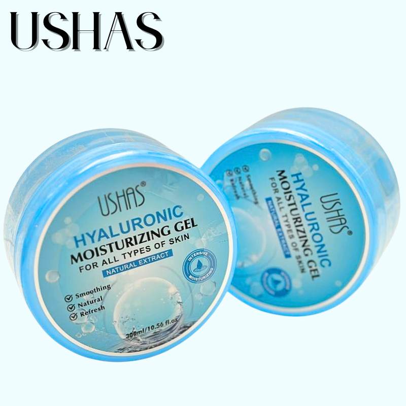 Ushas Hyaluronic Moisturizing Gel 300ml – Gel Hidratant cu Extract Natural pentru Toate Tipurile de Ten, BaoBao [2]