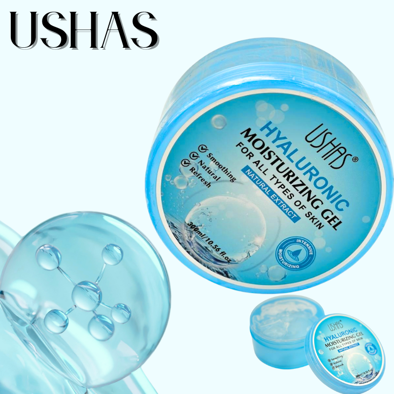 Ushas Hyaluronic Moisturizing Gel 300ml – Gel Hidratant cu Extract Natural pentru Toate Tipurile de Ten, BaoBao [1]