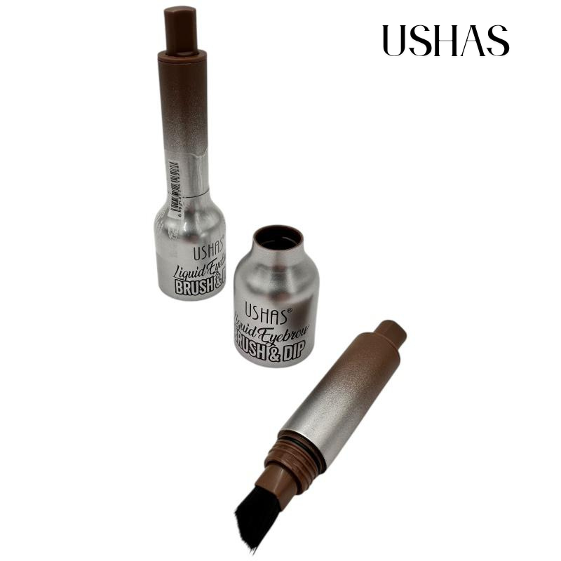 Ushas Liquid Eyebrow Brush & Dip 01, 1.5g – Gel lichid pentru sprancene, aplicare precisa, BaoBao [2]