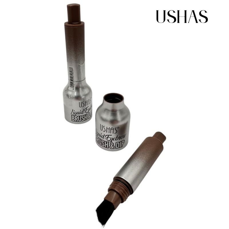 Ushas Liquid Eyebrow Brush & Dip 02, 1.5g – Gel lichid pentru sprancene, look natural si rezistent, BaoBao [1]