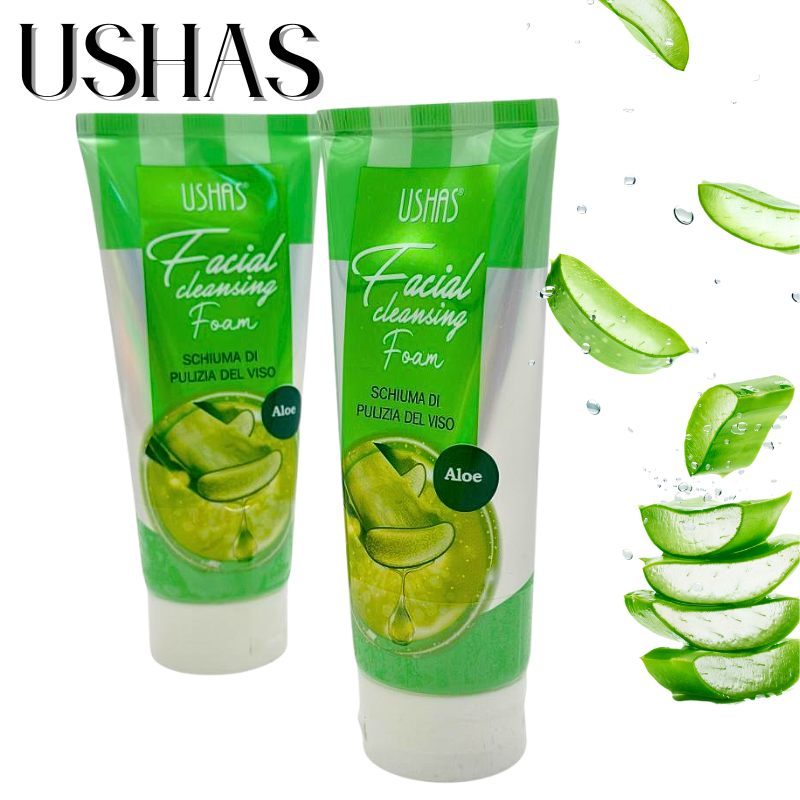 Ushas Spuma de Curatare Fata cu Aloe Vera 100ml – Curatare Delicata si Hidratanta, BaoBao [2]