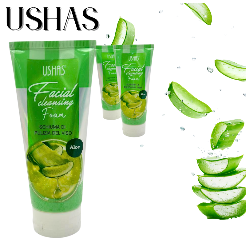 Ushas Spuma de Curatare Fata cu Aloe Vera 100ml – Curatare Delicata si Hidratanta, BaoBao [1]