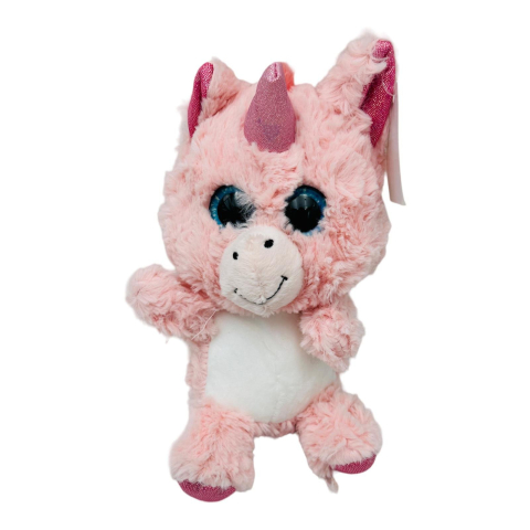 Animalut din plus Adorabil, ochisori cu sclipici, 6 modele, 25cm, +3ani  [7]