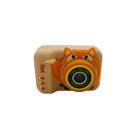 Camere Foto Interactive - Aparat Foto Copii BaoBao Vulpe PORTOCALIU HD Ecran 2Inch Jocuri Integrate Baterie 1000mAh