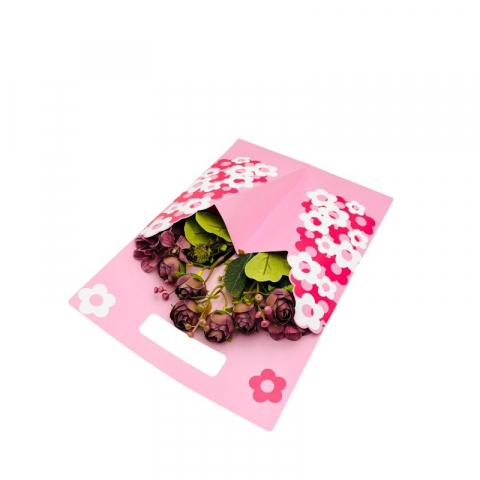 Aranjament floral deosebit cu buchet de bujori artificiali si bulbi, mov, 34×23 cm [1]