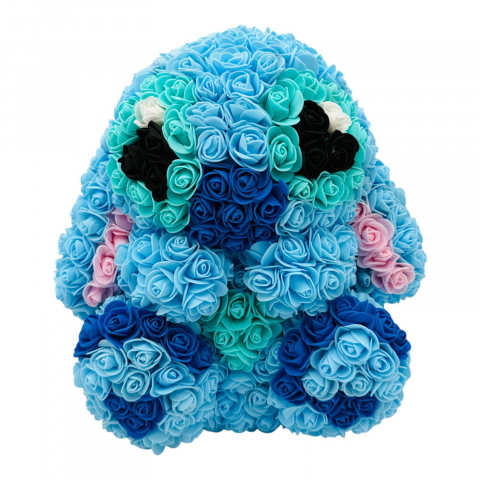 Aranjamente florale - Aranjament floral Stitch din Săpun – Cadoul Amuzant și Colorat pentru Ocazii Speciale, 45 cm