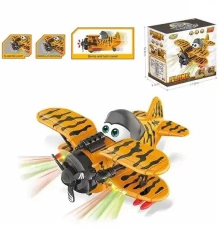 Avion de jucarie cu sunete si lumini, Plane Fighter, 17×16.5×9cm, +3ani,   [1]