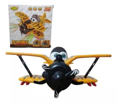 Avion de jucarie cu sunete si lumini, Plane Fighter, 17×16.5×9cm, +3ani,   [3]