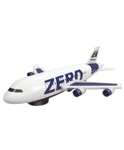 Avion mare de jucarie ZERO, 36 cm, cu baza lansatoare, lumini LED, efecte audio, cadou educativ copii [1]