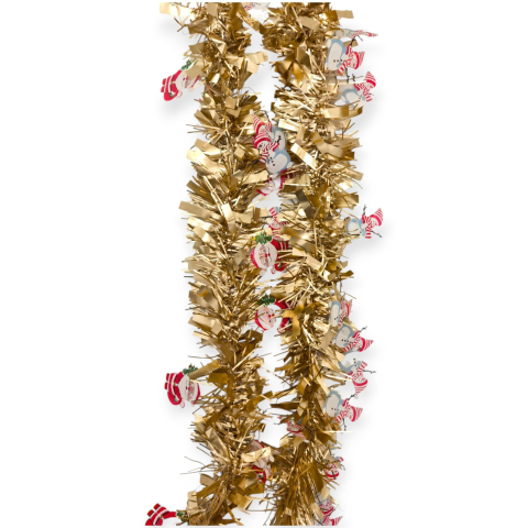 Articole pentru Craciun - Beteala decorativa de Craciun 2 metri pentru brad si decor interior