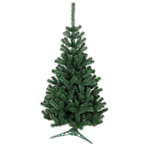 Brad artificial 180 cm cu 300 crengi si suport plastic – In cutie cu tematica de craciun [1]