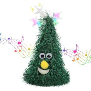 Articole pentru Craciun - Brad muzical dansant 20 cm – 8 melodii, lumini, funcție de repeater