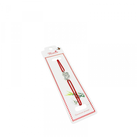 Bratara Martisor, Fluturas Dragut, snur rosu elastic, model 2025 [1]