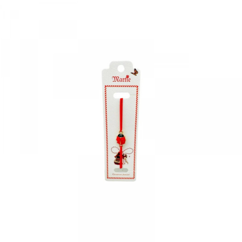 Bratara Martisor, Gargarita Dragalasa, snur rosu elastic, model 2025 [2]