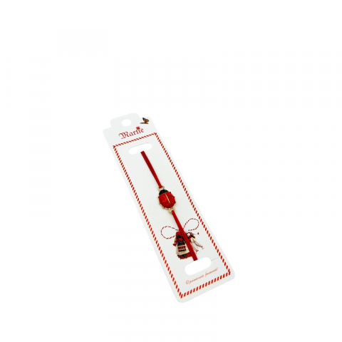 Martisor Bratara - Bratara Martisor, Gargarita Dragalasa, snur rosu elastic, model 2025