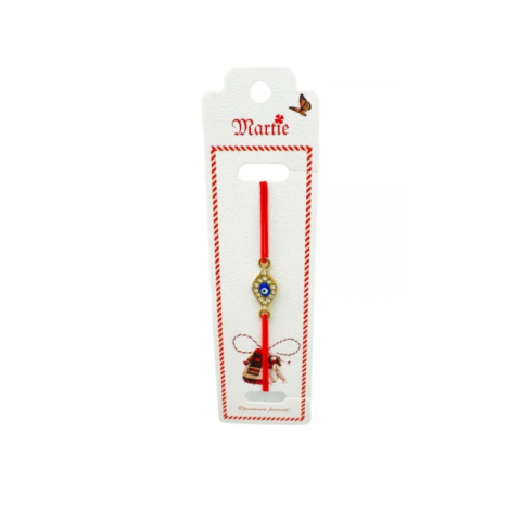 Bratara Martisor, Talisman Norocos, snur rosu elastic, model 2025 [2]