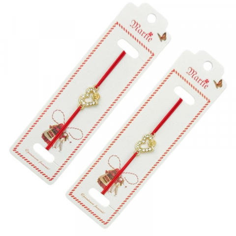 Bratara Martisor, True Love, snur rosu elastic, model 2025 [2]