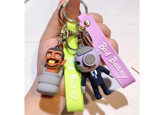 Jucarii, Copii & Bebe - Breloc Accesoriu bad bunny, figurina din silicon, diverse modele 