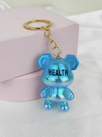 Breloc Accesoriu cu figurina Ursulet Health, culori metalice,   [2]