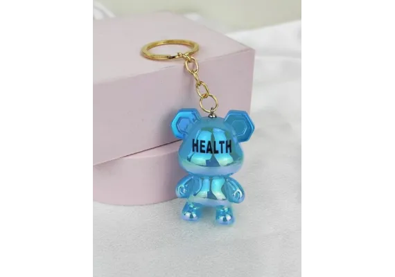 Jucarii, Copii & Bebe - Breloc Accesoriu cu figurina Ursulet Health, culori metalice,  