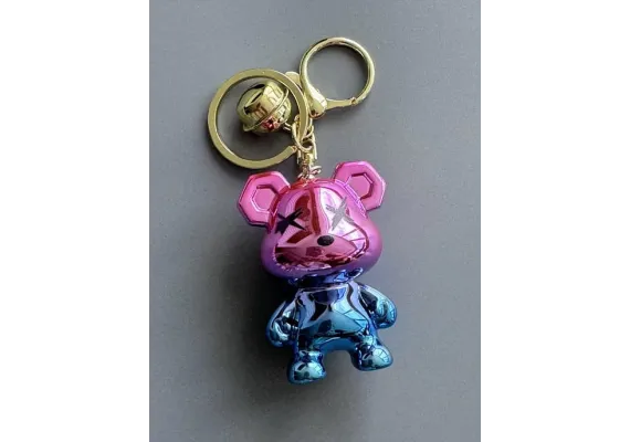 Jucarii, Copii & Bebe - Breloc Accesoriu cu figurina Ursulet X, culori metalice,  