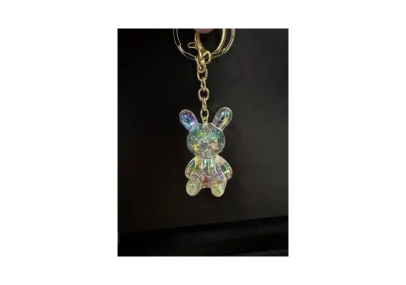 Jucarii, Copii & Bebe - Breloc Accesoriu din silicon cu Figurina Iepuraș Dragut, diverse culori,  