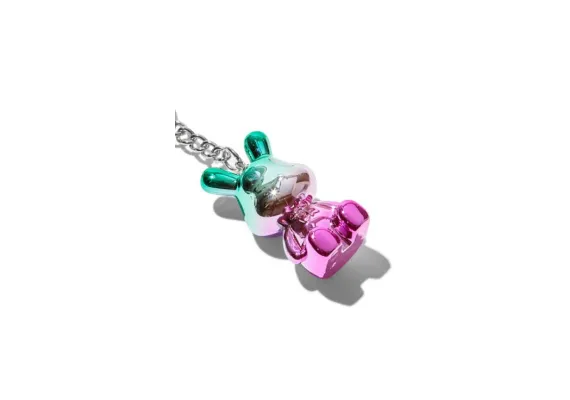 Jucarii, Copii & Bebe - Breloc Accesoriu model Iepuras, culori metalice,  