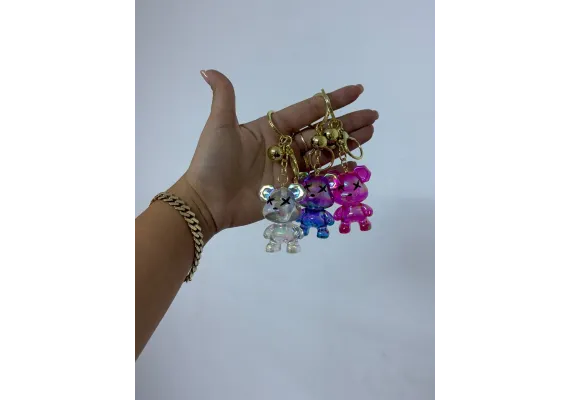 Jucarii, Copii & Bebe - Breloc-accesoriu model Ursulet X, multicolor,  