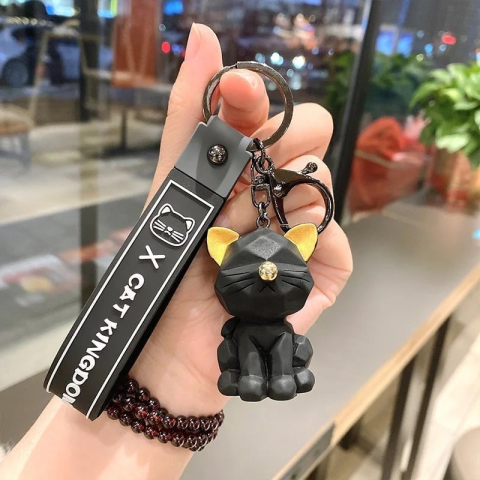 Breloc Accesoriudin Silicon cu Figurina pisicuța adorabila, diverse culori  [2]