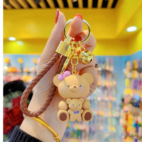Breloc Accesoriudin Silicon cu Figurine animăluțe cu puișor, diverse modele si culori  [4]