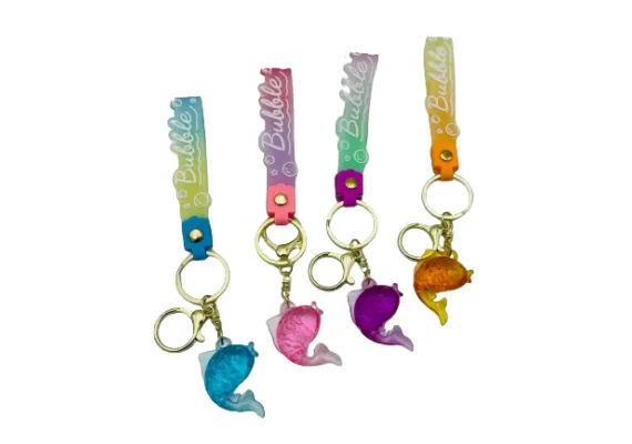 Jucarii, Copii & Bebe - Brelocdin Silicon cu Pestisor, multicolor 