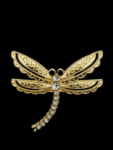 Martisoare - Set 10 Brosa Martisor , marime mare, Libelula Stilizata, editie 2025, 6×5cm
