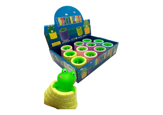 Jucarii Antistres Squishy - Broscuta Antistres – Jucarie Squishy Moale si Amuzanta, Ideala pentru Copii si Adulti, 