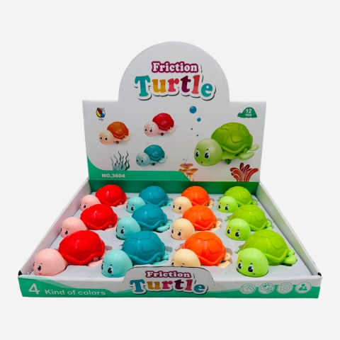 Broscuta testoasa cu rotite, cu actiune manuala, 12×8×5cm, multicolor,+3ani,   [4]