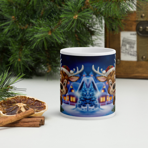 Cana ceramica Craciun 330 ml (11 oz) – design festiv, rezistenta, Engros [1]