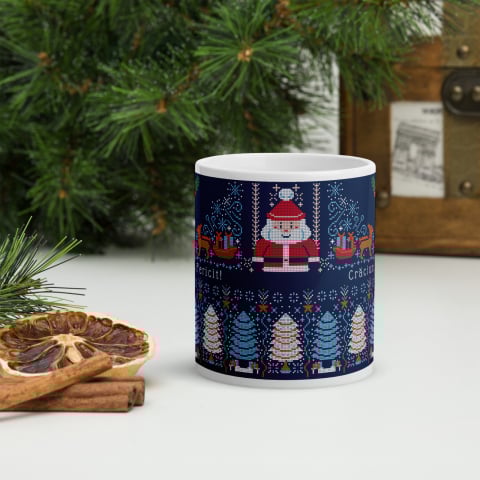 Cani cu Design si Personalizabile - Cana ceramica Craciun 330 ml (11 oz) – design festiv, rezistenta, Engros