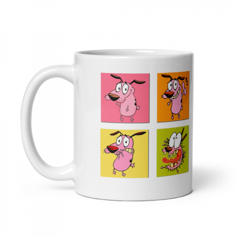 Cana ceramica cu caine curajos – Cadou special – 330 ml  [2]