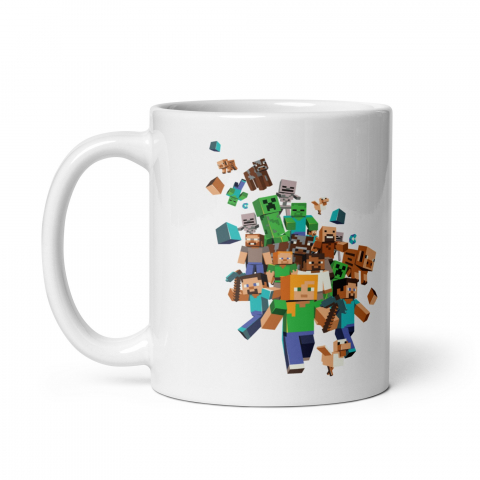 Cana ceramica cu lumea pixelata – Cadou special – 330 ml  [2]